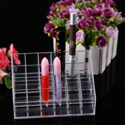 Clear Acrylic Lipstick Organizer