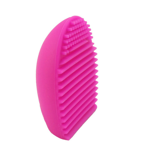Egg-Shaped Silicone Brush Cleaner