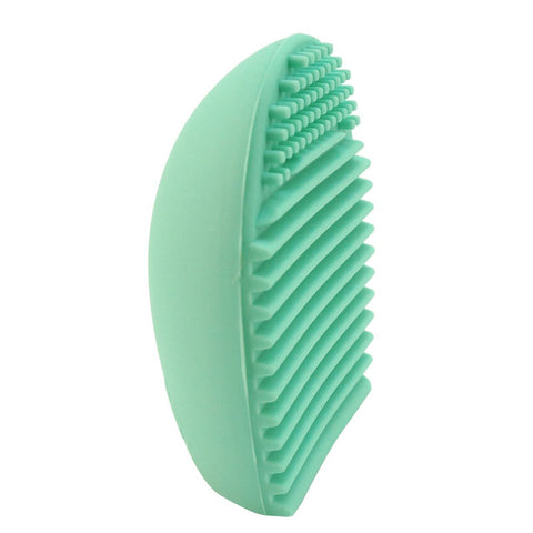 Egg-Shaped Silicone Brush Cleaner